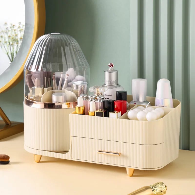 360° Rotating cosmetic storage organizer