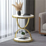 2 tier Tempered Glass Side Table