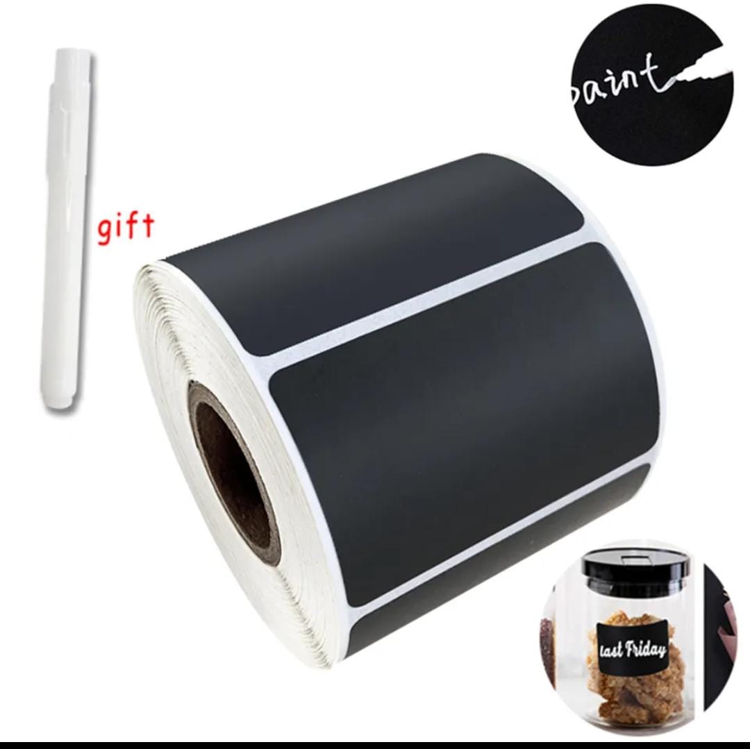 120pc jar stickers label roll +1pen