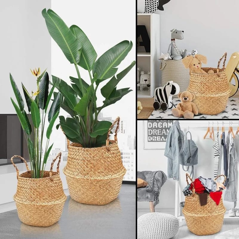 Firm Rattan Handmade baskets for decoration