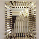 Rectangular Sunburst decor mirror