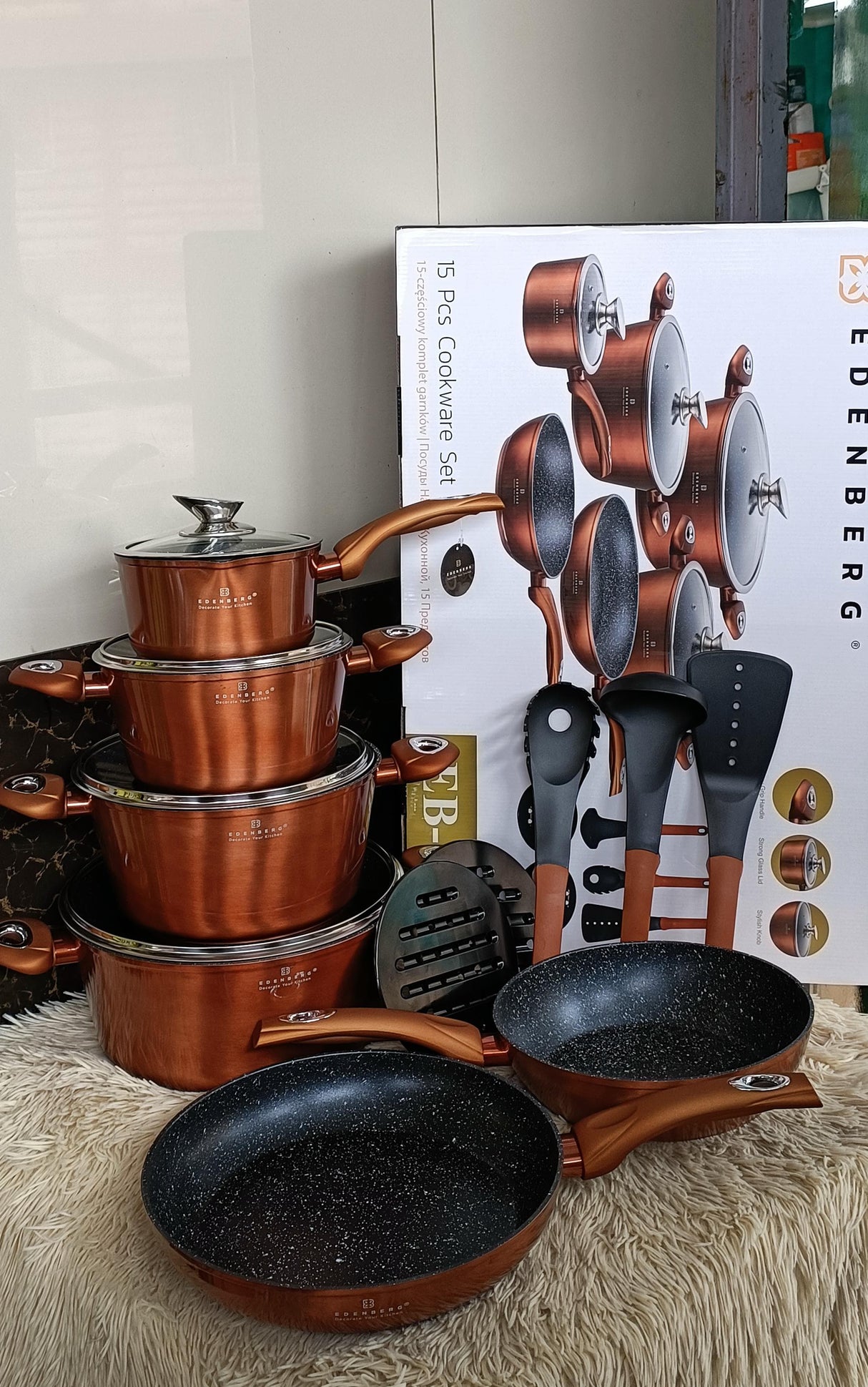 15pcs Edenberg cookware