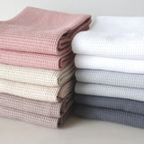 Set of 2 Super Absorbent Kitchen Cotton Waffle Tea Towels.