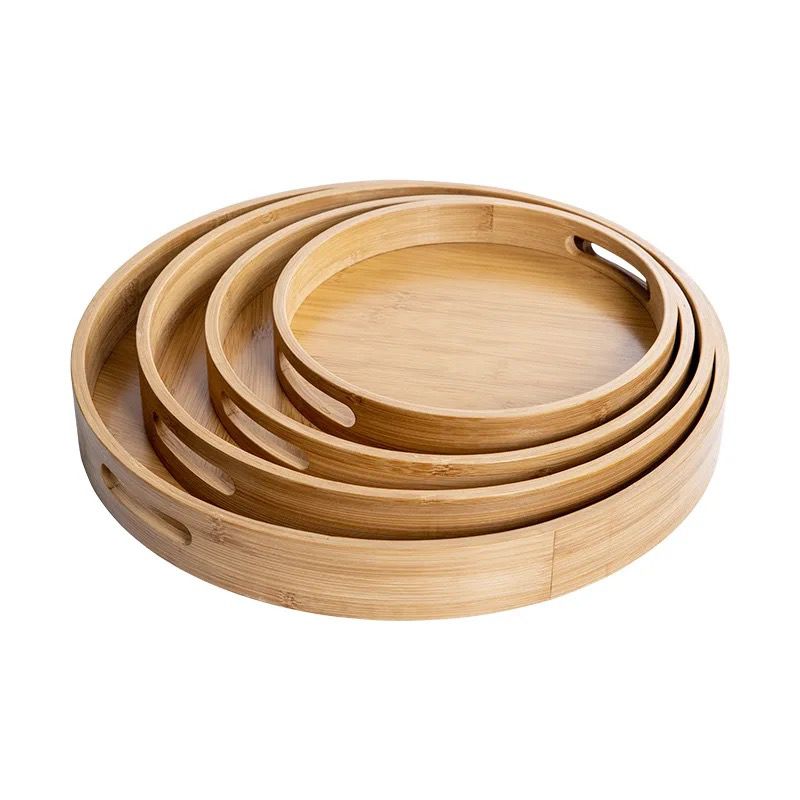 MULTIFUNCTIONAL BIG SIZED 4  IN 1 BAMBOO TRAYS.