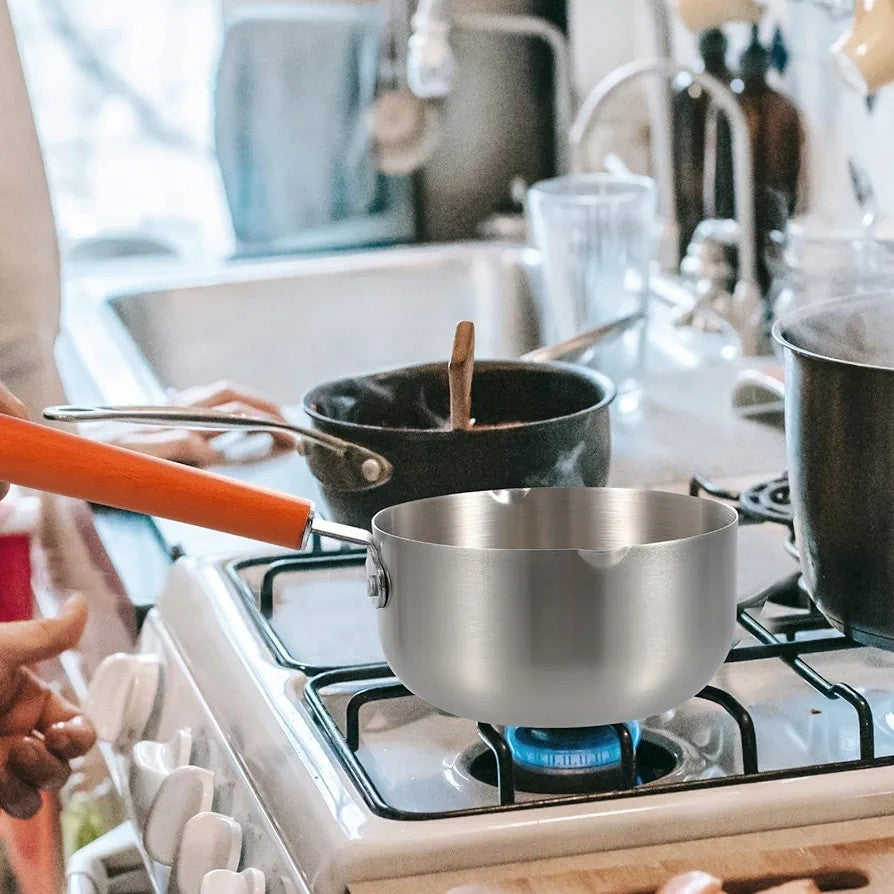 2L Stainless steel non stick calibrated Japanese Pan Noodle Pot