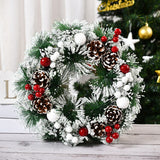 32cm Front Door Christmas Wreath With Christmas