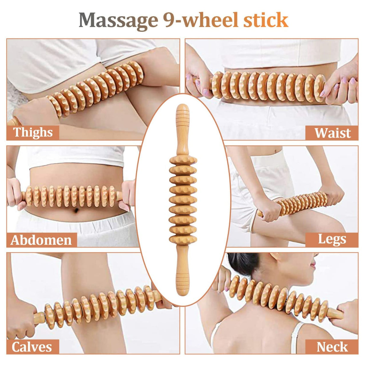 Wood therapy massage tool