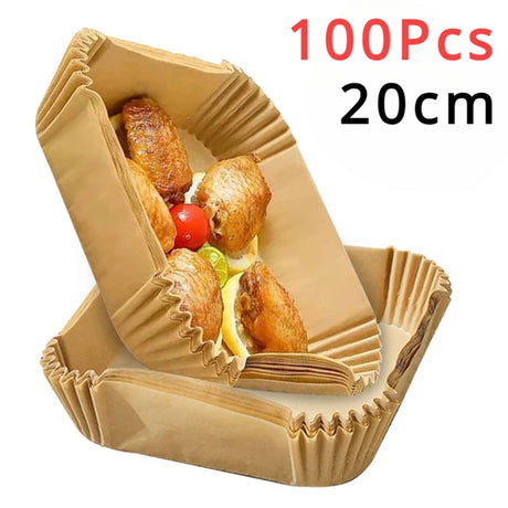 100pcs DISPOSABLE AIR FRYER paper liners