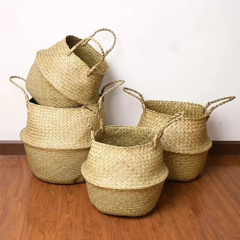 Firm Rattan Handmade baskets for decoration