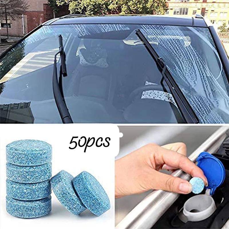 Car windscreen effervescent cleaning Tablets