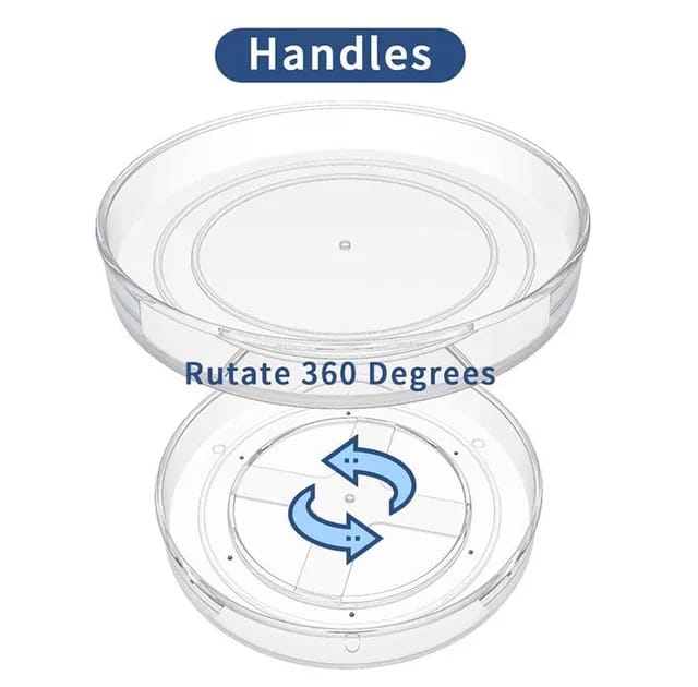 2 layer 360 Rotation Cabinet Turntable Organizer/Lazy Susan