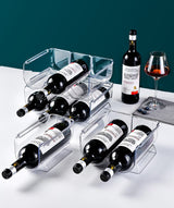 Triple Stackable Wine Bottle Rack Glass Holder / Bottle Holder