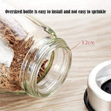 Rotating  Seasoning Glass Jar Storage Set