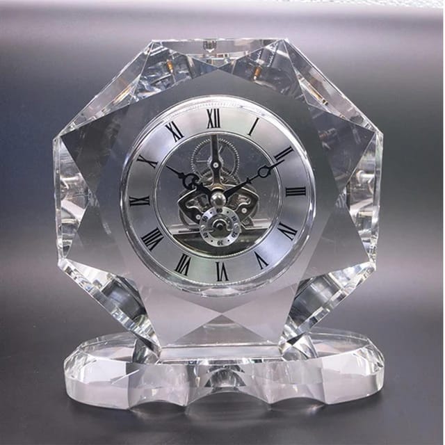 Crystal Roman Desk Clock