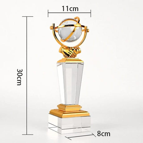 Crystal winner Trophy Decor