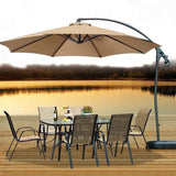 Heavy base high quality canvas outdoor umbrella