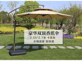 Heavy base high quality canvas outdoor umbrella