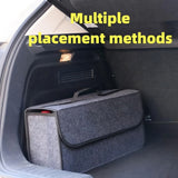 Portable foldable car trunk organizer