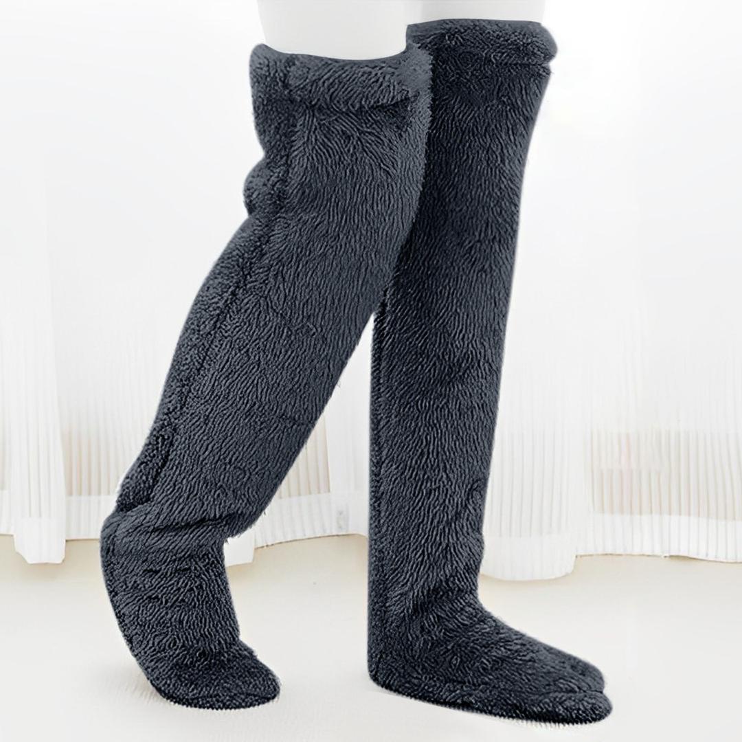 Warm long winter thermal leg warmers.