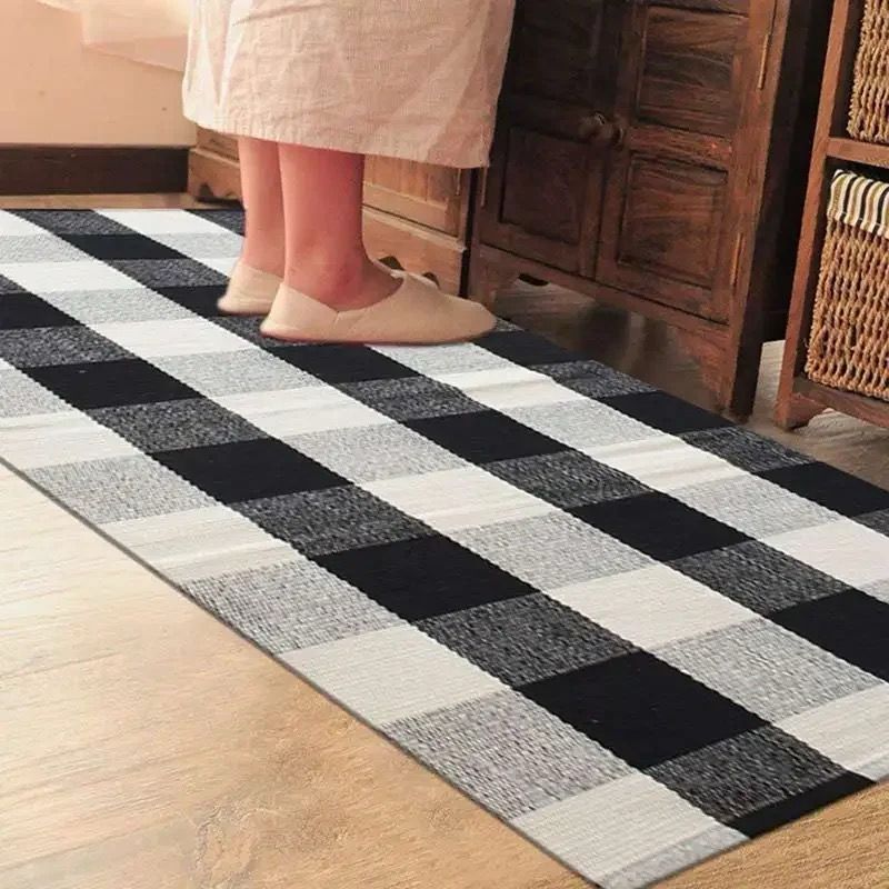 Woven Rug Checked