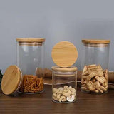 3 pcs Airtight Borosilicate Glass Storage Jars