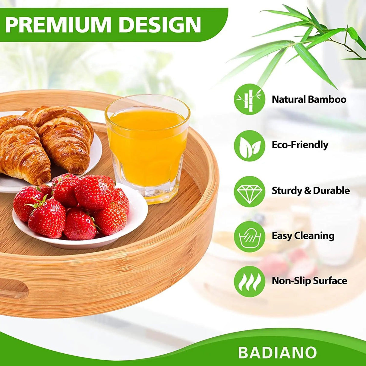 MULTIFUNCTIONAL BIG SIZED 4  IN 1 BAMBOO TRAYS.
