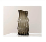 Nordic heavy creative dark  glass vase