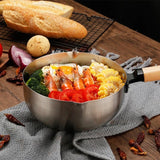 2L Stainless steel non- stick calibrated Japanese Pan Noodle Pot,