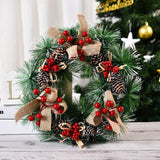 32cm Front Door Christmas Wreath With Christmas