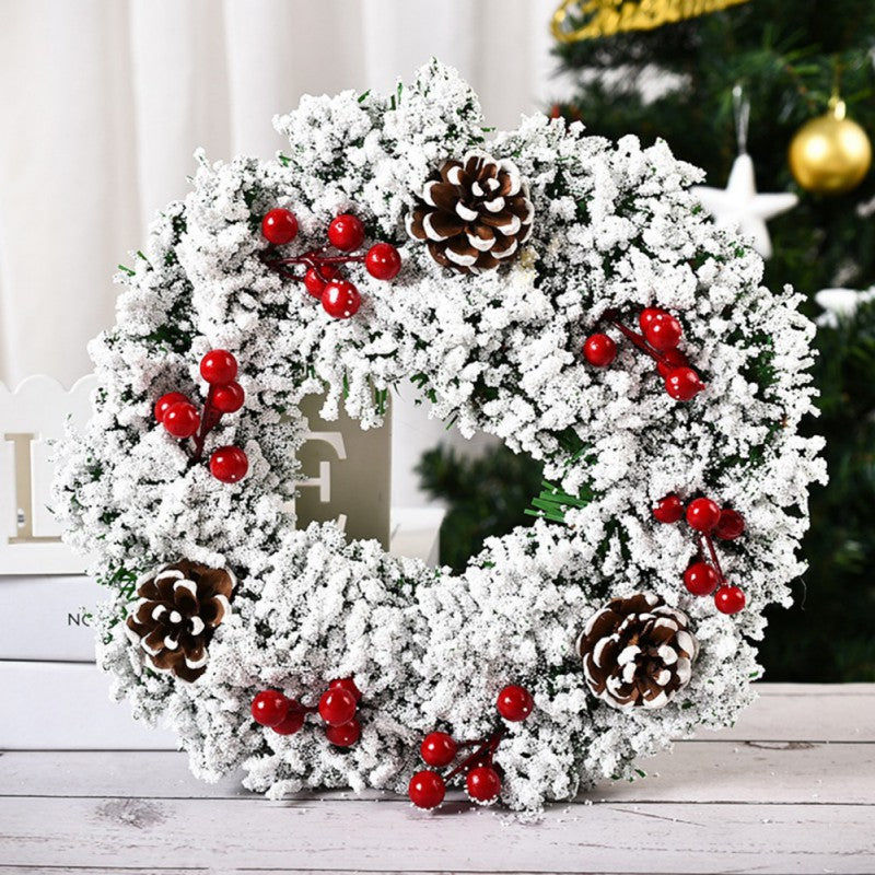 32cm Front Door Christmas Wreath With Christmas