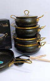 11 pcs Donnor Heavy Elegant Granite Cooking pots