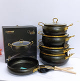 11 pcs Donnor Heavy Elegant Granite Cooking pots