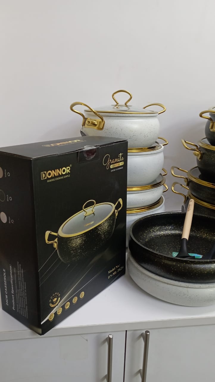 11 pcs Donnor Heavy Elegant Granite Cooking pots