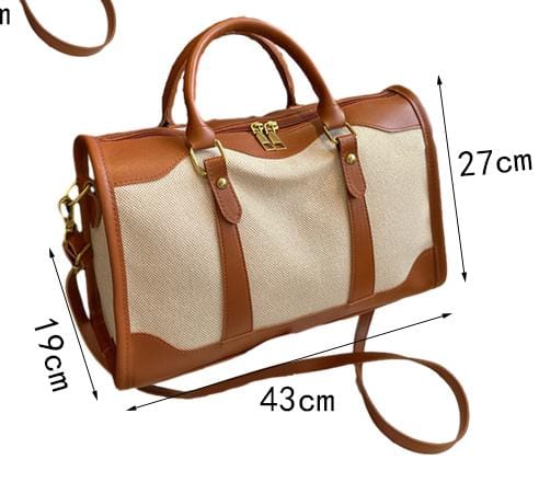 Vintage women's canvas Travel luggage bag