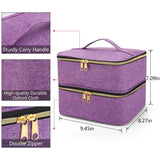 Nail polish travel organizer storage case