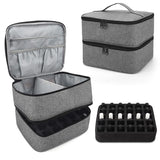 Nail polish travel organizer storage case