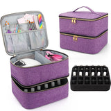 Nail polish travel organizer storage case