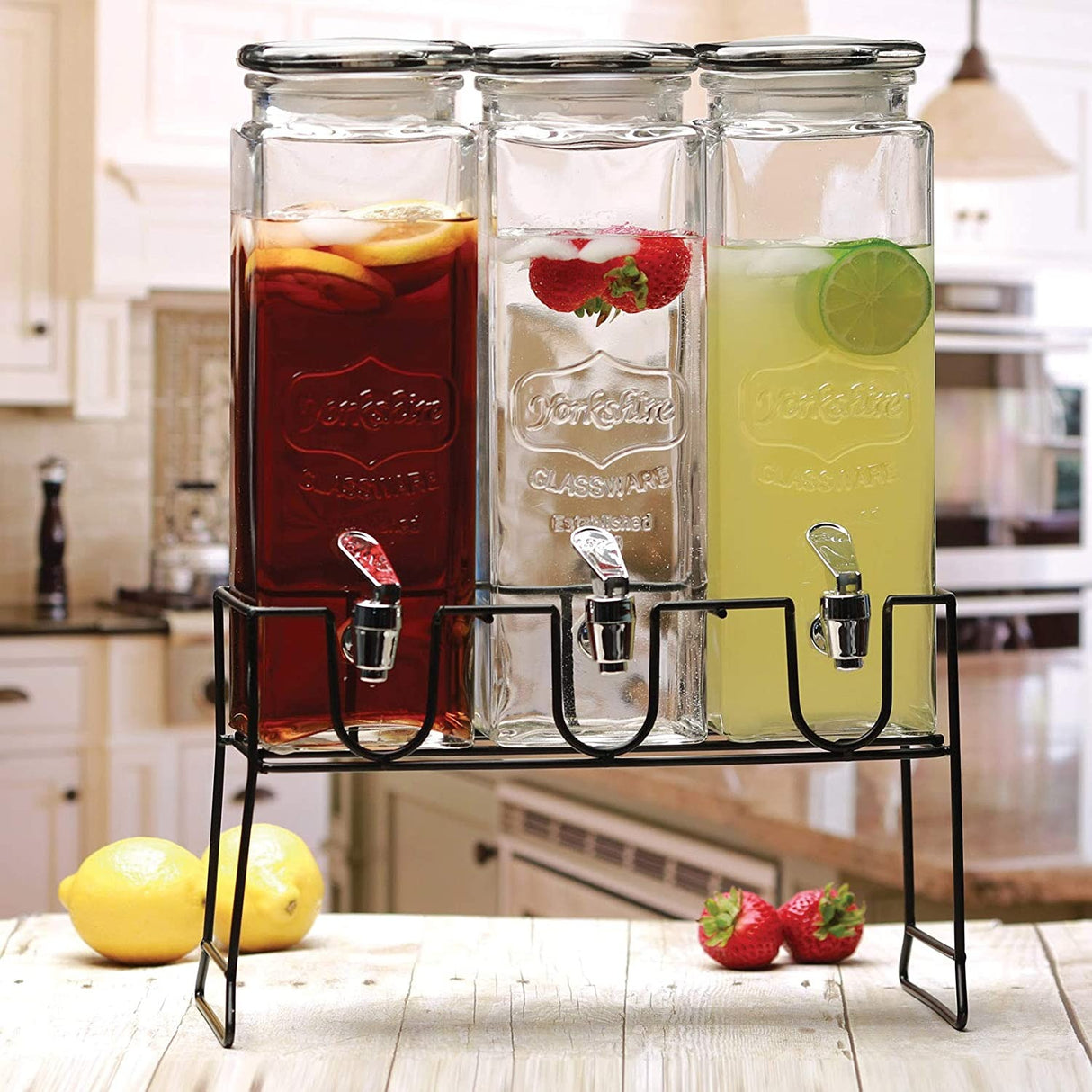 Tripple Glass Juice dispensers