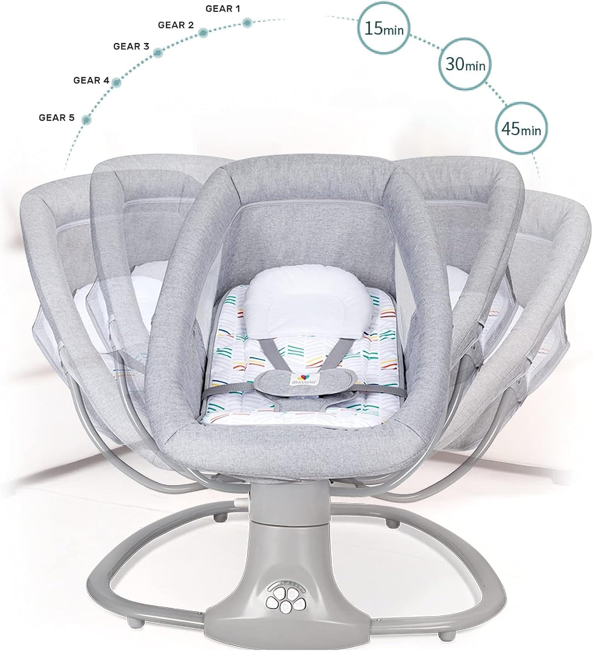 3 in 1 Mastela Deluxe Remote Control Bassinet Electric