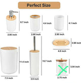 6Pcs Bathroom Accessories Set Soap Dish for Bathroom