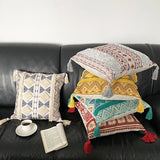 Tuffed Boho Vintage Cotton Pillow Cover