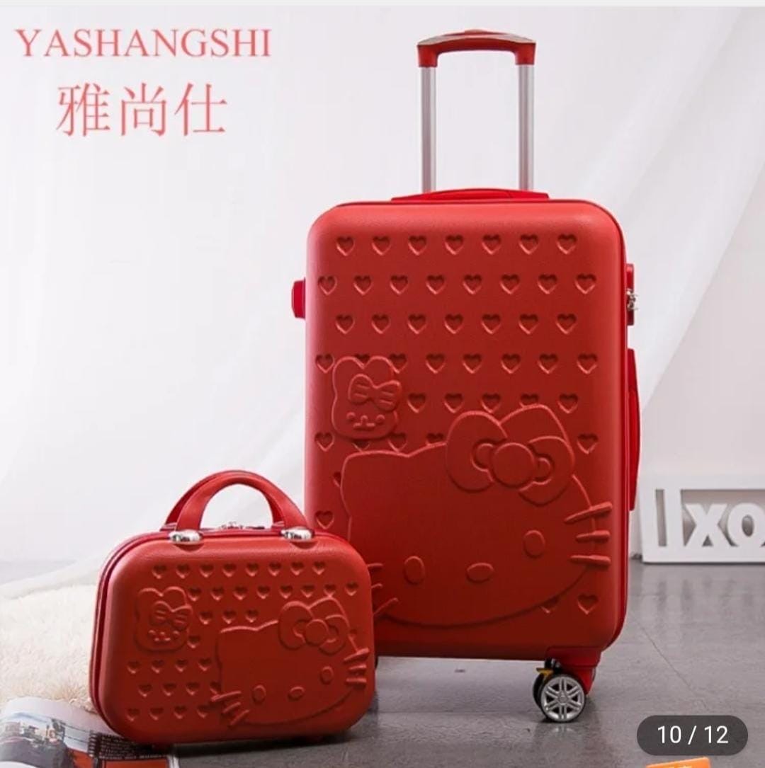 2 in 1 Suitcase Bag Trolley Travel Bag