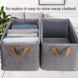 Multifunctional Closet Organizer Bins With Handle for Pants,Jeans,Shirts,T-shirt,Underwear,Socks