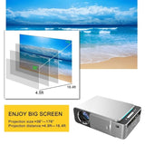 T6 Android HD 3D 4K (800 x 480) 3000 Lumens Smart Home Cinema Projector