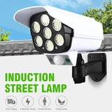 Solar 77 LED Dummy Security Camera Like Light Monitor Sensor Wall Lamp Garden Outdoor