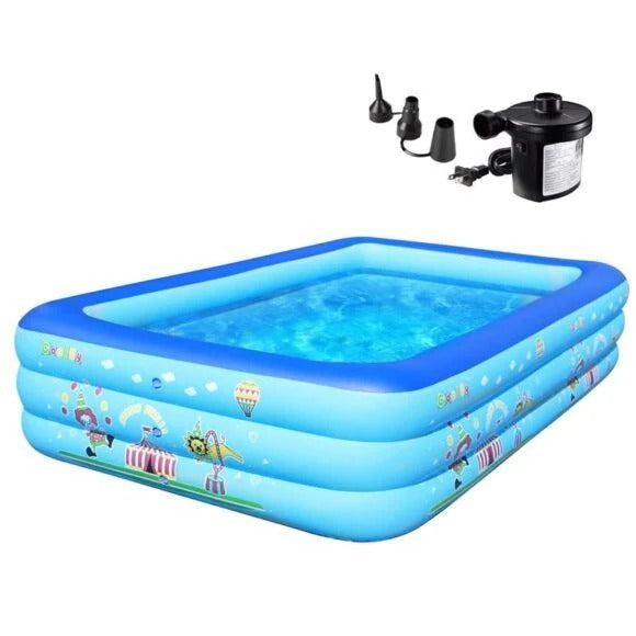 Inflatable Portable Swimming Pool Play Center, Family Full Size 3.05m