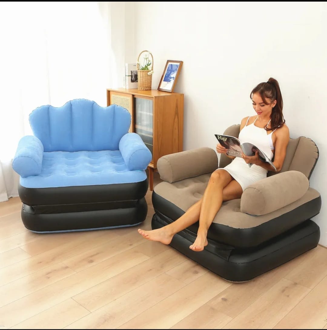 Inflatable Couch, 5 in 1 Double Layer Inflatable Sofa Bed