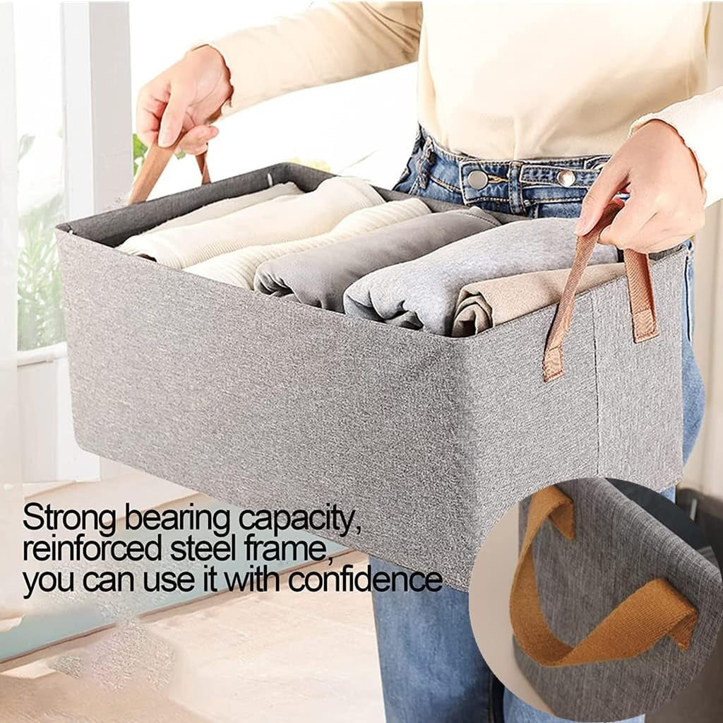 Multifunctional Closet Organizer Bins With Handle for Pants,Jeans,Shirts,T-shirt,Underwear,Socks