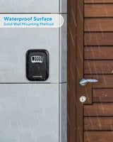 Weatherproof Wall-mounted Key Lock Box Safe