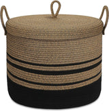 Large Laundry Basket Cotton Rope Basket for Blankets Cushions in Living Room